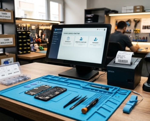 Teknik Servis Barkod Sistemi ve Cihaz Tamir Takip Programı